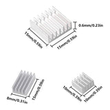 12pcs Raspberry Pi 4B Heat Sink Set Raspberry Pi 4B Aluminum Radiator Cooling Kit Cooler for Raspberry Pi 4B