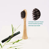 Electric Toothbrush Replace Bamboo Brush Head For Philips HX3/6/9 Series HX6100/HX9332 Biodegradable Charcoal Soft Bristled