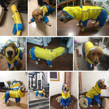 Dog Riancoat Jumpsuit Rain Coat for Dogs Pet Cloak Labrador Waterproof Golden Retriever Jacket