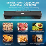 Food Vacuum Sealer 220V Automatic Commercial Household Vacuum Sealer 32CM Packaging Machine Include 15 Pcs Bags Keep Fresh Tools