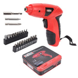 4.8V Electric Screwdriver Cordless Screwdriver Cordless 23 Pcs Bits Bit High Torque Rechargeable Home Car Office Garage Practica