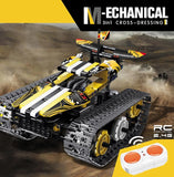 High-Tech RC Car Tracked Stunt Racing 3IN1 Remote Control Robot Electric Building Blocks MOC Creator STEM Toys For Kids Gifts