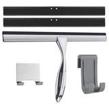31 cm Shower Squeegee Stainless Steel Premium Window Squeegee with Wall Hanger for Shower Doors, Bathroom, Kitchen