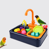 Creative Parrot Perch Shower Pet Bird Bath Cage Basin Parrot Bath Basin Parrot Shower Bowl Birds Accessories Parrot Toy