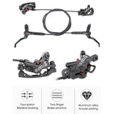 MEROCA MT420 MTB Brake Bicycle Hidraulic 160mm Disc Brake Four-Piston Bike Oil Brake