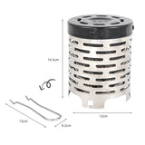 Outdoor Camping Heating Hood Mini Heater Outdoor Travel Camping Equipment Warmer Heating Stove Tent Radial Flame Heating Cover