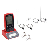 Digital BBQ Dual Probe Thermometer Wireless Kitchen Oven Food Cooking Grill Smoker Meat Thermometer Meter Gauge Tool