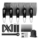 18PCS Resistance Bands Set Fitness Workout Pull Rope Sports Exercise Bands Muscle Training Equipment for Home