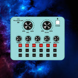 Bluetooth Live Sound Card 12 Kinds of Sound Effects Voice Converter for Live Singing Karaoke Home Audio and Video