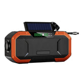 Protable Solar Hand Crank Radio Flashlight BT FM/AM Radio IPX5 Emergency Flashlight Bluetooth Speaker Dynamo 5000mAh Power Bank