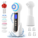 Nose Acne Blackhead Remover Vacuum Brush Electric Face Pore Deep Cleaner Massager Machine Wireless LCD Waterproof Skin Care Tool