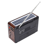 Outdoor Emergency Solar Radio Portable Multiband FM/AM/SW Radio Support USB Memory Card Playback FM Radio with Flashlight