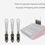 Wireless Transmitter Receiver USB Chargeable UHF Wireless Microphone System XLR Female To 6.5mm Male Adapter For Dynamic Mic
