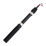 Telescopic Rock Fishing Rod Fly Carp Feeder Carbon Fiber Pesca 62cm Mini Travel Rod Reel Seat