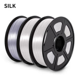 SUNL 3D Printing Filament PLA SILK Filament 3KG for 3D Printer with Spool Colorful Eco-friendly Material to DIY Artwork Printing