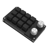 Portable Mini 12-Key Keyboard Programmable Keys Custom Shortcuts USB Mechanical Keyboard Keypad for Computer Music Plug and Play