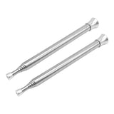 2pcs Blow Fire Tube Silver Cooking 6 Sections Outdoor Camping Picnic Stainless Steel Barbecue Collapsible Fireplace Traveling