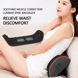 NEW Electric Lumbar Traction Device Waist Back Massager Vibration Massage Machine Lumbar Spine Support Waist Relieve Fatigue