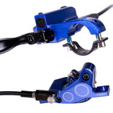 4Piston MTB Hydraulic Bike Disc Brake Aluminum Front and Rear Caliper Bicycle Brakes for Road Mountain Bike Bicycle Brake Cable