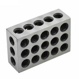 2Pcs Matched Ultra Precision 1-2-3 Blocks 23 Holes Heat Treated Cross Drilling Machine Tool