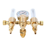 Dual Output Argon CO2 Gas Regulator Flowmeter 0-60CFH CGA580