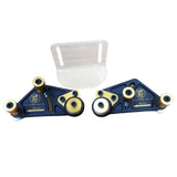 Table Saw Eccentric Feeder Guider for T-Tracks Fence, Workbench Press Stock Push Guide W/ Bearing Wheel Woodworking Tools