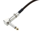 12 Inches 6.3mm Guitar Patch Cable &amp; Direct Insertion Style Electric Guitar Tremolo Arm Whammy Bar - Chrome - Black