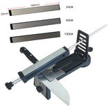 Household Kitchen Fixed Angle System Sharpener Household Scissors Sharpening Saw Grindstone With 240/600/1000 Mesh Diamonds