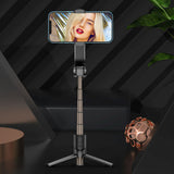 Smartphone Handheld Gimbal Stabilizers Selfie Stick Tripod Anti-Shake Wireless Bluetooth Remote Control Extendable Foldable
