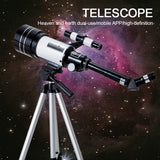 150X Professional Astronomical Telescope Smart Star Search by Phone 70 mm Wide Angle Student Space Observation Telescope&amp;Tripod
