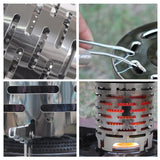 Outdoor Camping Heating Hood Mini Heater Outdoor Travel Camping Equipment Warmer Heating Stove Tent Radial Flame Heating Cover