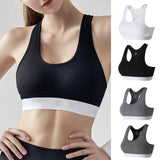 Good Healthy Padded Racerback Sports Bras Women Shockproof Running Fitness Wireless Anti-Sagging Vest-Style Bra