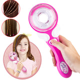 Electric DIY Kid Hair Play Set Hairdressing Set Girls Beauty Hairdress Electric Hair Braid Girl Makeup Set Fashion Toy Xmas Gift