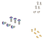 Dropship-6Pcs Titanium TC4 Bolts M5X12mm Hex Head for Bicycle Bottle Cage Install T MTB Mountain Bike Ti Parts Screws