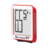 Wireless Bike Computer Bicycle Speedometer Waterproof LCD Stopwatch Backlight Automatic Wake-Up & Multi-Functions Distance, Time