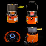 2 In 1 2000W Portable Heater Camping Stove Heating Cooker Gases Heaters Warmer Stoves For Cooking Ice Fishing Camping Hiking