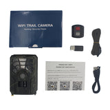 Wildlife Trail Camera Waterproof PIR Infrared Hunting Game Camera with Night Vision Wireless Surveillance Tracking Camera
