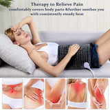 Electric Heating Pad Therapy Mat Blanket Back Muscle Body Pain Relieve Hot Heated Warming Pad