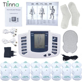 Electronic Tens EMS Muscle Stimulator Pulse Acupuncture Massage Therapy for Back Neck Full Body Massager 16 Pads Russian/English