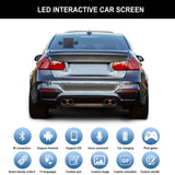 Smart Car LED Display on Rear Window 64X64Full Color Car Scrolling Message Screen APP Control Programmable LED Expression Panel