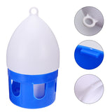 Birds Water Feeder Practical Birds Waterer Creative Bird Drinker Feeding Supplies for Pigeon Parrot (6L, White and Blue)