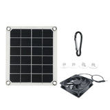 5v 10W 6 Inch Portable Solar Exhaust Fan Air Extractor Ventilator Solar Panel Power Fan Black