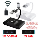 Wireless CarPlay Adapter for IOS for Android Wireless Carplay Dongle WiFi 2.4GHz/5GHz Auto Car Adapter Online Update CarPlay