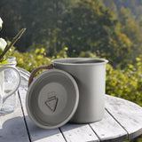 Ultralight 450ml Titanium Coffee Cup Tea Cup Water Mug with Foldable Handles for Home Outdoor Camping Hiking Backpacking Picnic