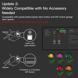 Wifi Tuya Garage Door Controller Smart Door Sensor Opener No Wiring Smart Life APP Control Voice Control (US Plug)
