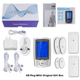 24Modes Eletric Compex Muscle Stimulator EMS Pulse Meridian Physiotherapy TENS Machine Electrodes Low Frequency Pads Massageador