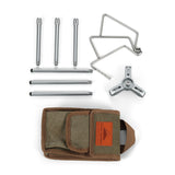 Portable Stove Rack Camping Stove Stand Bracket Holder Stove Support for Backpacking Camping Fishing Barbecue Garden Picnic