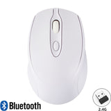 Rechargeable Wireless Bluetooth Mouse Silent 2.4G USB Dual Mode Ergonomic Gamer Mute Mouse For iPad PC Tablet Laptop Macbook