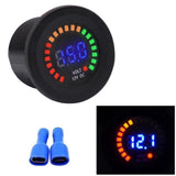 Waterproof DC12V RD Digital Voltmeter Three Wires Vehicles Motorcycles Boat Cars Voltage Panel Meter LED Display Color