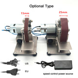 Multifunctional Grinder Mini Electric Belt Sander DIY Polishing Grinding Machine Cutter Edges Sharpener Home DIY Tool Sets